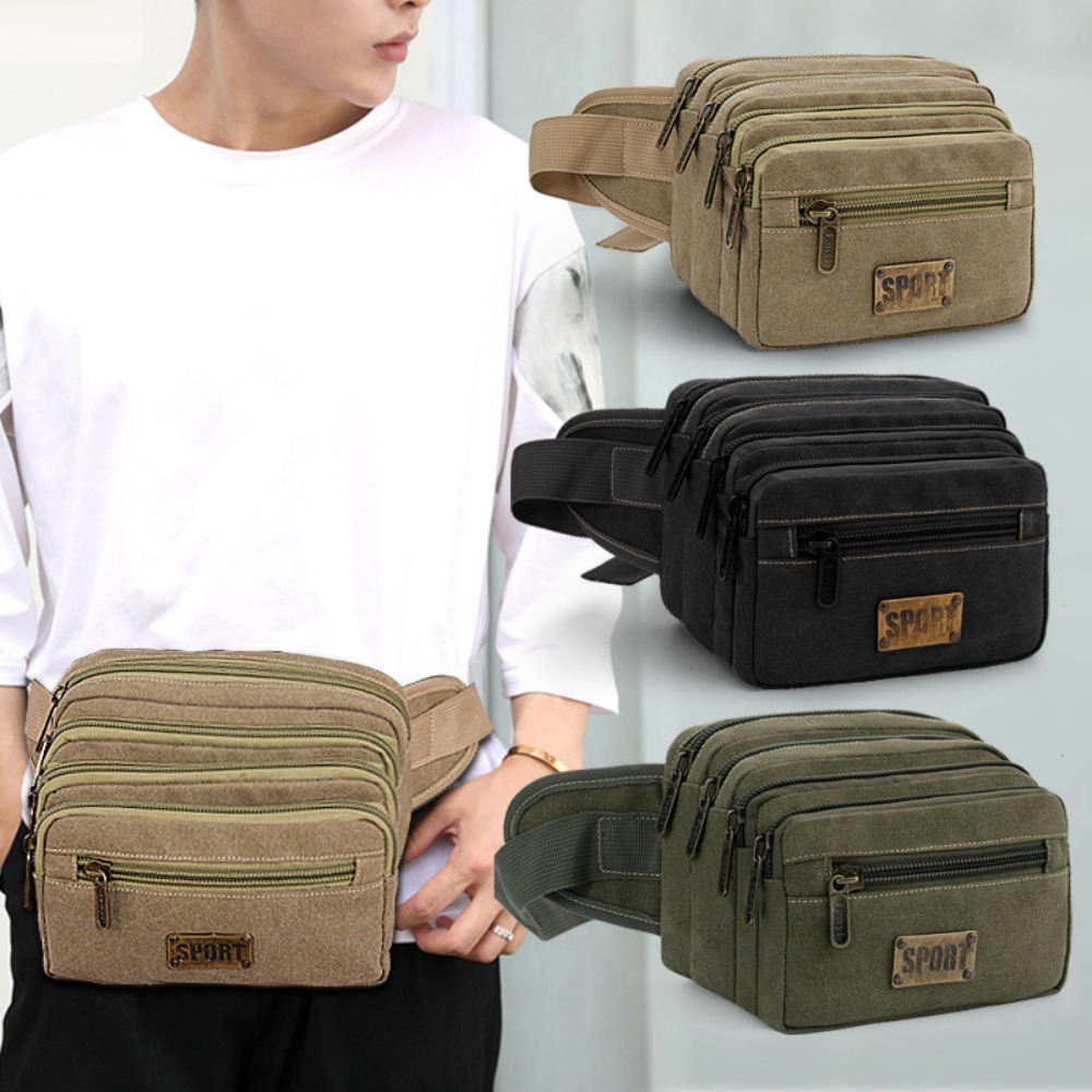 Useful Canvas Waist Bags Multi - مراجعة Running Zwift وسعره