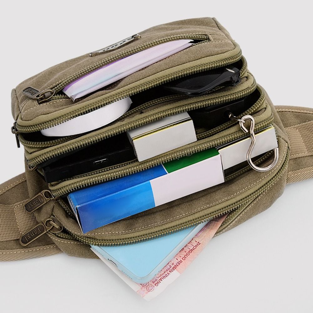 Useful Canvas Waist Bags Multi - مراجعة Running Zwift وسعره