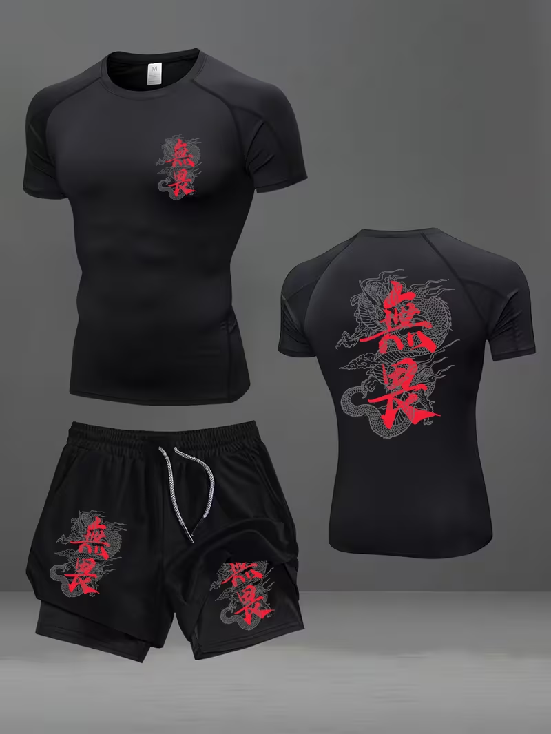New men's slim fit suit quick  - مراجعة Running Gear وسعره
