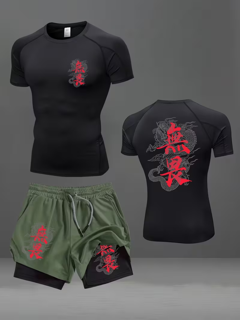 New men's slim fit suit quick  - مراجعة Running Gear وسعره