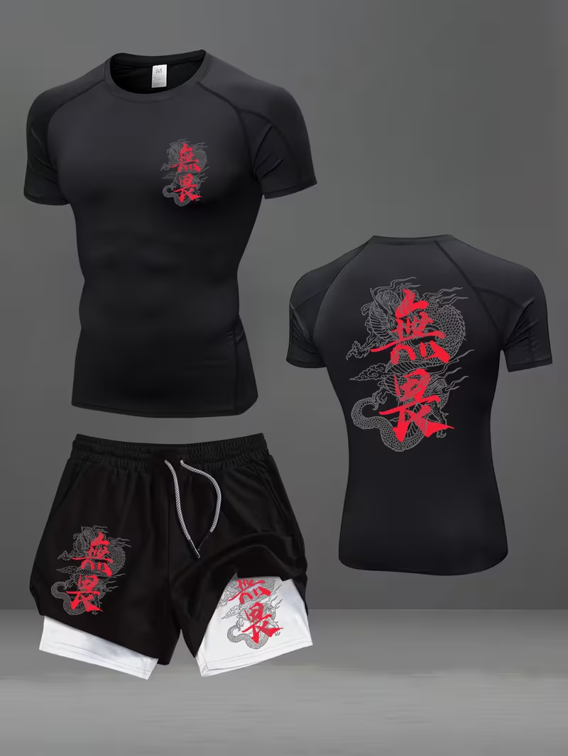 New men's slim fit suit quick  - مراجعة Running Gear وسعره