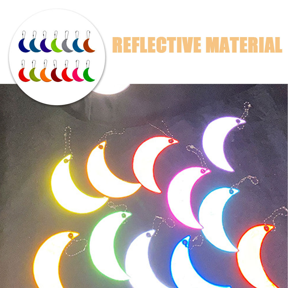 14Pcs Visible Moon Reflective  - مراجعة Running Gear Night وسعره
