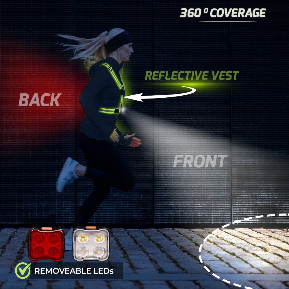 Running Light Vest for Night W - مراجعة Running Gear Night وسعره
