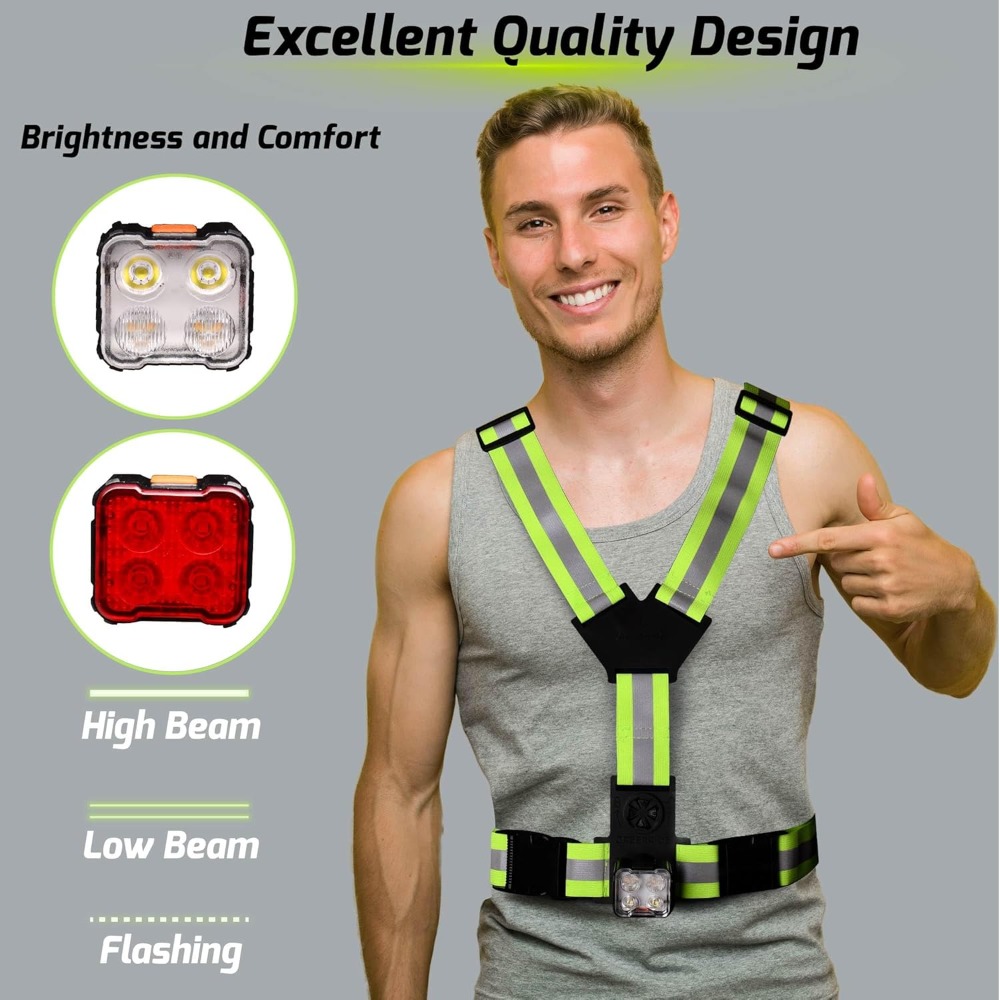 Running Light Vest for Night W - مراجعة Running Gear Night وسعره