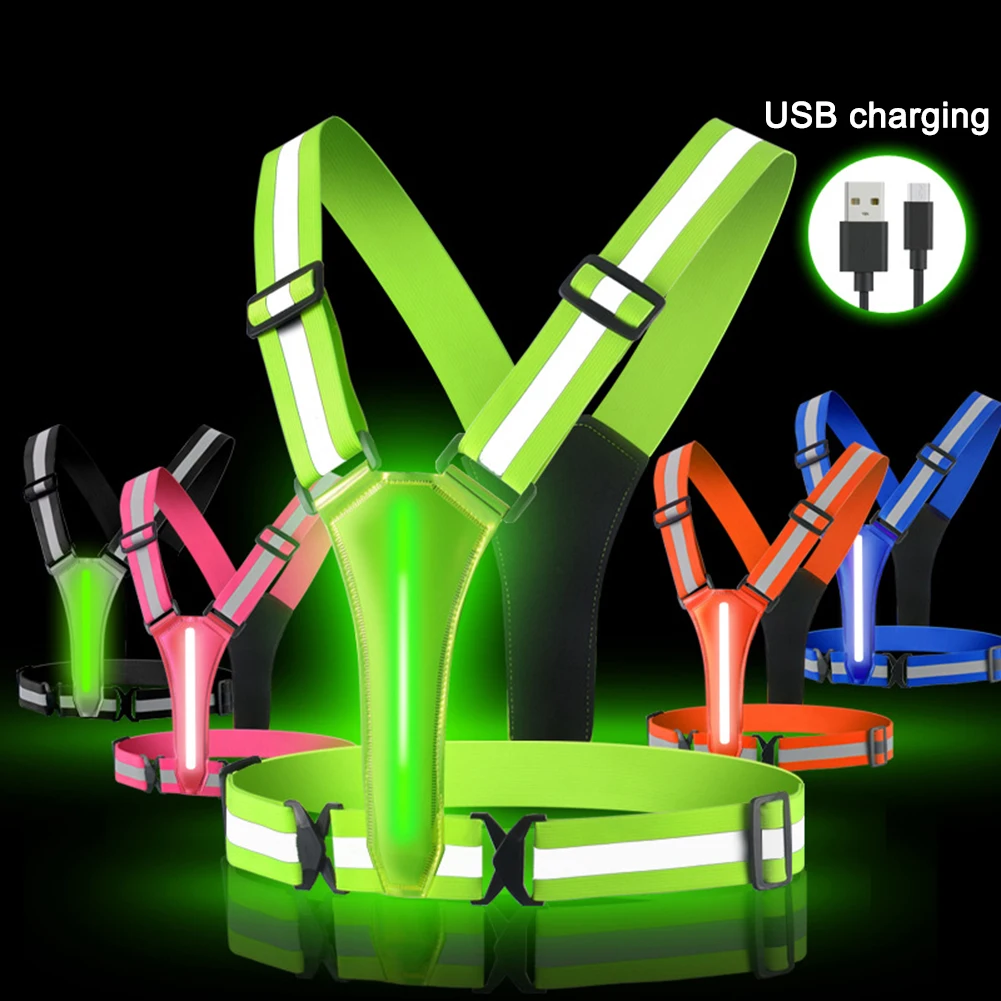 LED Running Vest USB Rechargea - مراجعة Running Gear Night وسعره