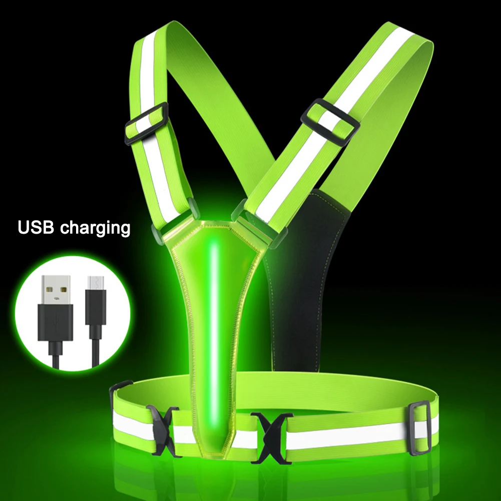 LED Running Vest USB Rechargea - مراجعة Running Gear Night وسعره