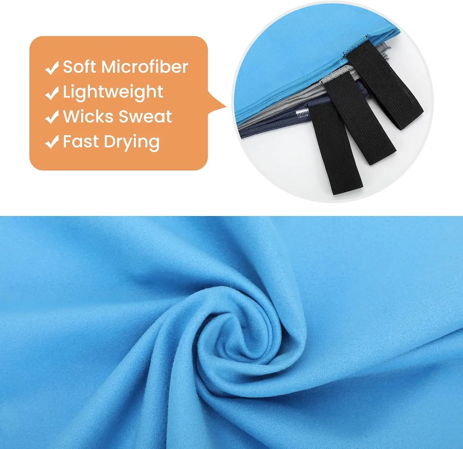3 Pack Quick Dry Gym Towel for - مراجعة Running Gear Quick Dry وسعره