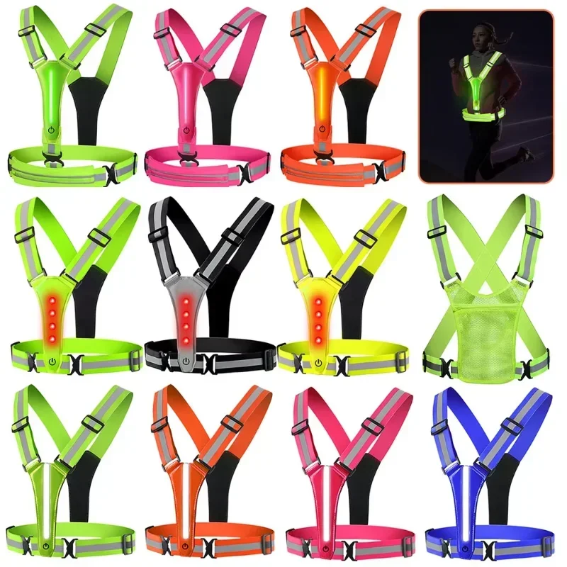 LED Reflective Vest Running Ge - مراجعة Running Gear Night وسعره