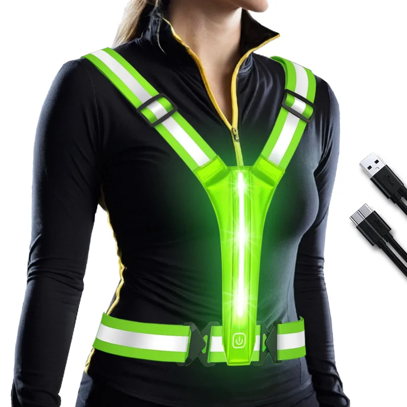 LED Reflective Vest Running Ge - مراجعة Running Gear Night وسعره