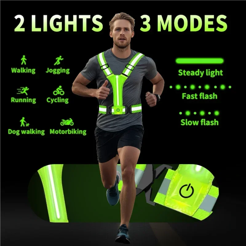 LED Reflective Vest Running Ge - مراجعة Running Gear Night وسعره