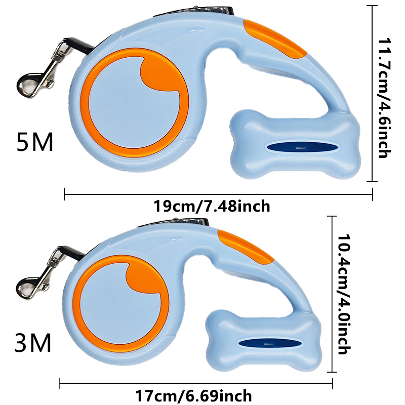 3m 5m Nylon Dog Leash Automati - مراجعة Running Gear Dog وسعره