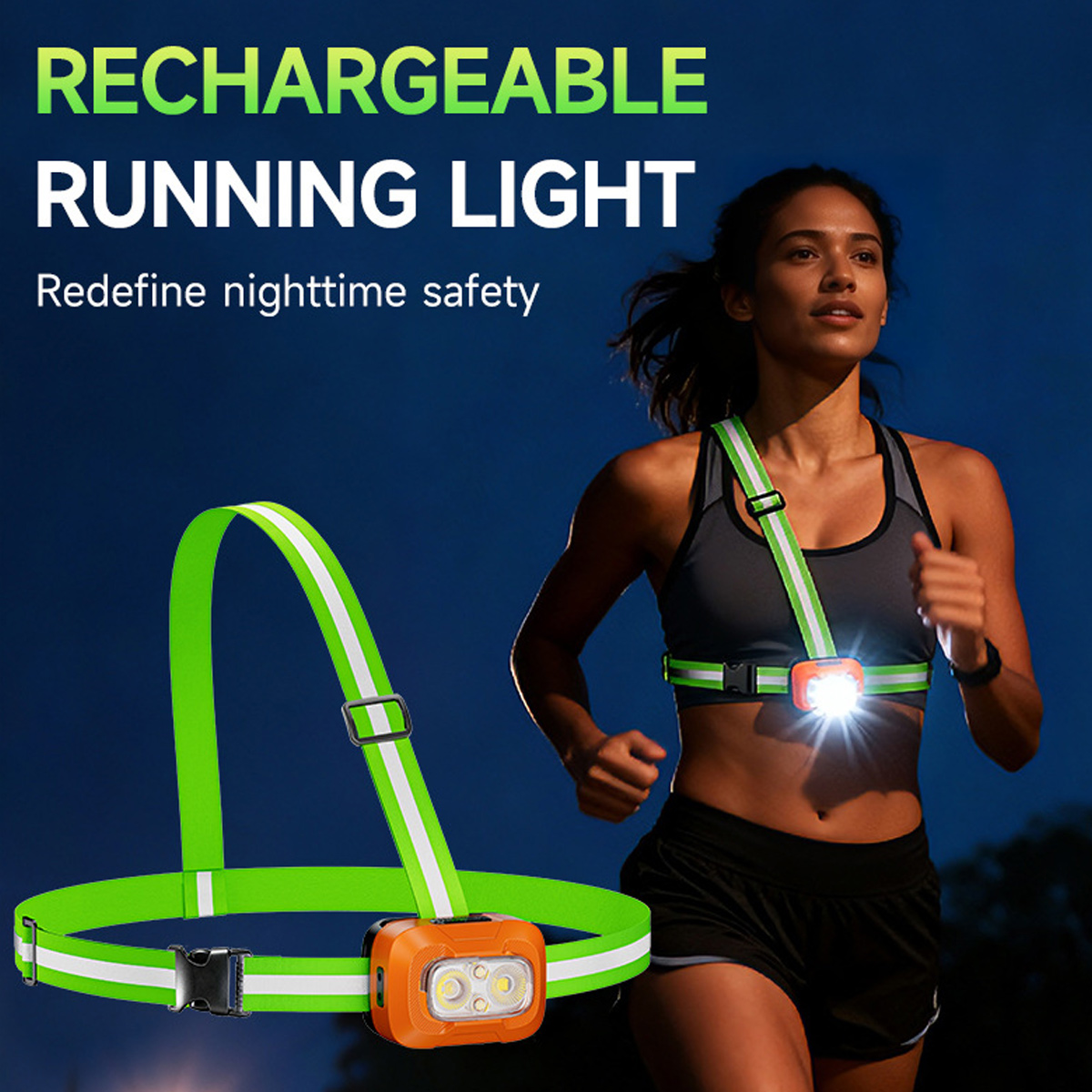 Running Light USB Rechargeable - مراجعة Running Gear Night وسعره