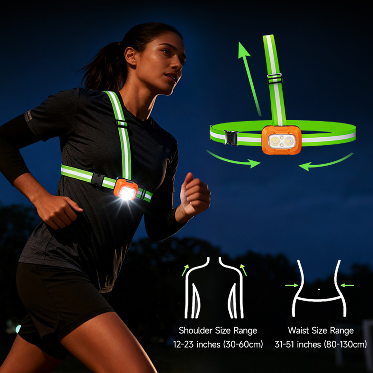 Running Light USB Rechargeable - مراجعة Running Gear Night وسعره