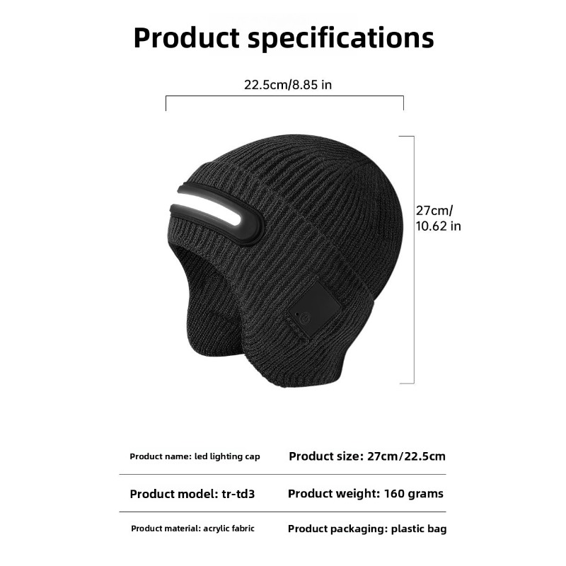 LED Headlamp Winter Hat Outdoo - مراجعة Running Gear In The Cold وسعره