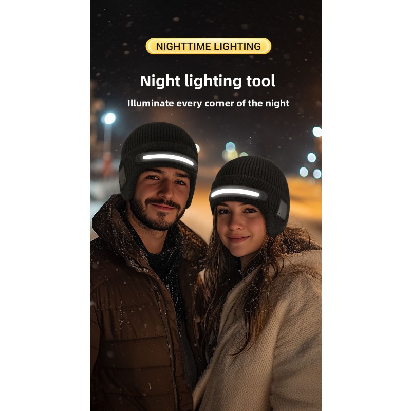 LED Headlamp Winter Hat Outdoo - مراجعة Running Gear In The Cold وسعره