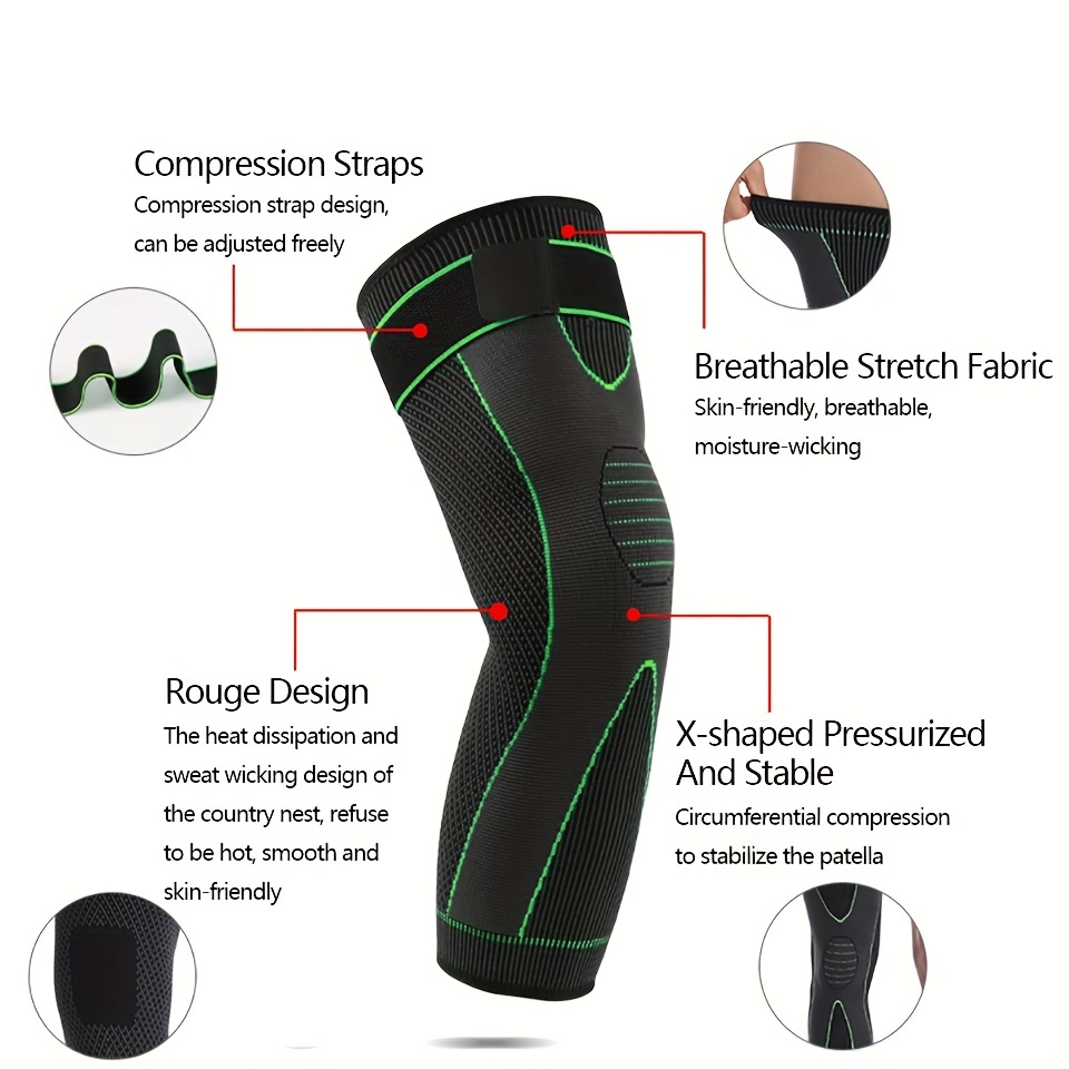1PC Elastic Long Knee Sleeve,  - مراجعة Running Gear Long Sleeve وسعره