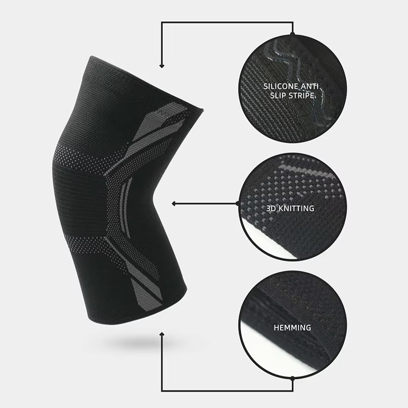 1Pc Knitted Nylon Sports Knee  - مراجعة Running Gear In The Cold وسعره
