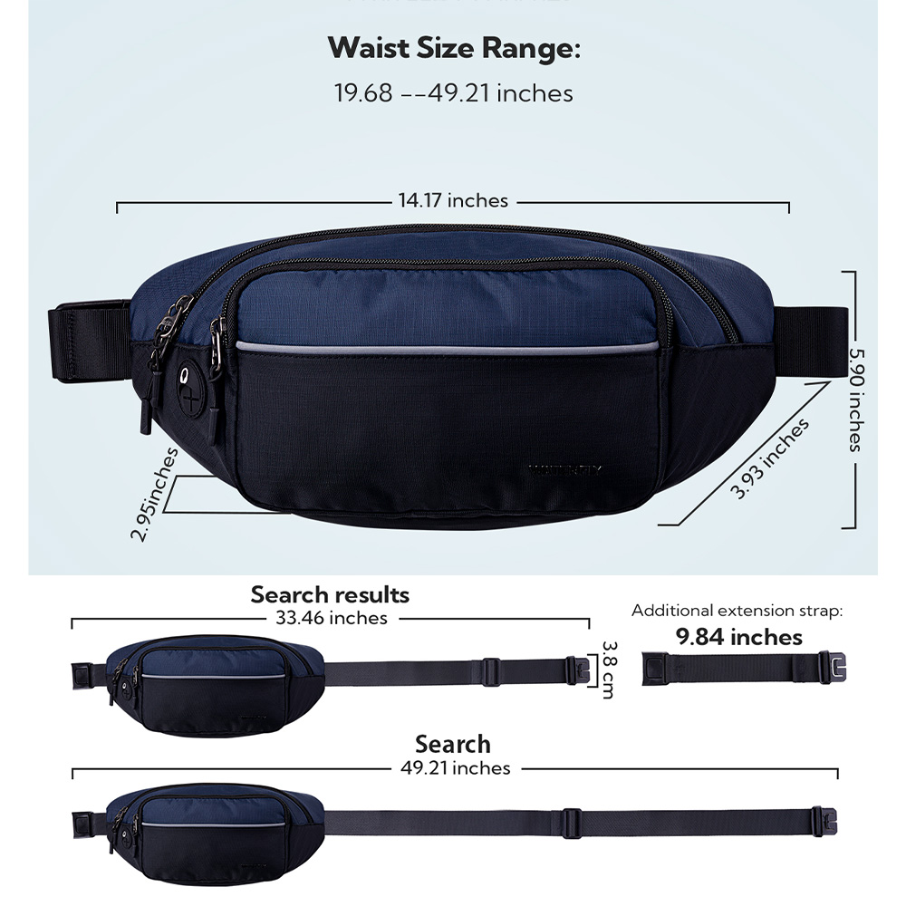 WATERFLY Fanny Pack Waist Bag  - مراجعة Running Zwift وسعره