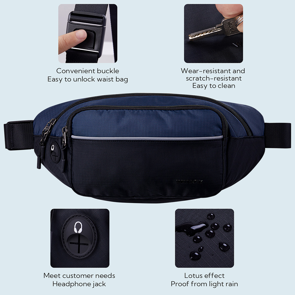 WATERFLY Fanny Pack Waist Bag  - مراجعة Running Zwift وسعره