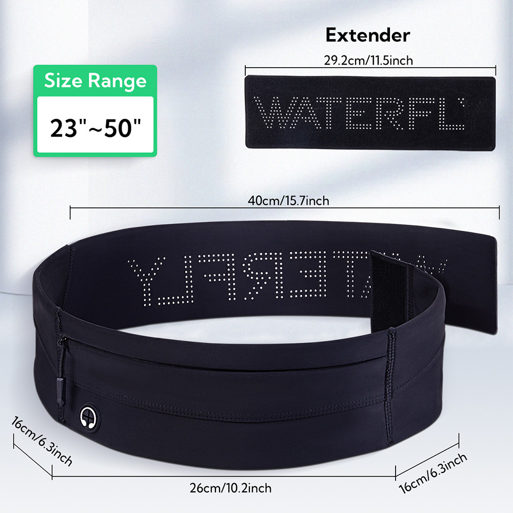WATERFLY Running Belt Fanny Pa - مراجعة Running Zwift وسعره