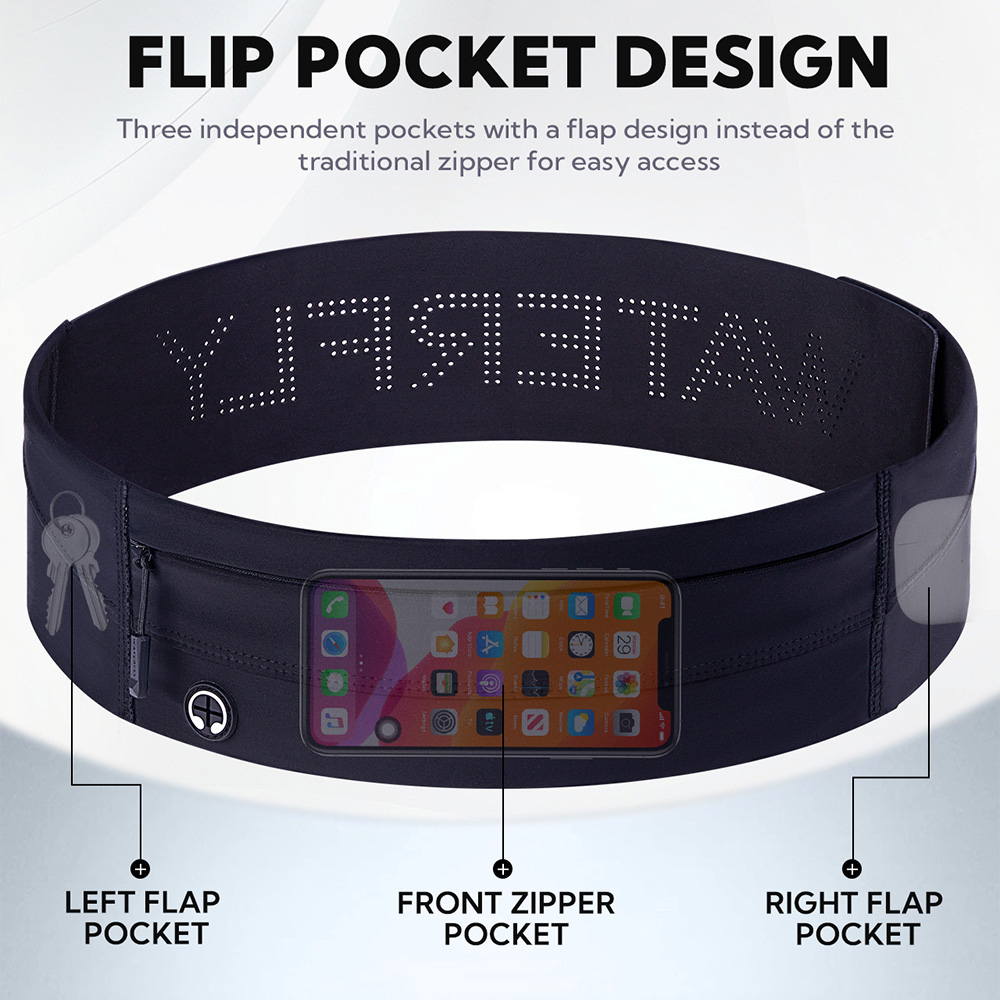 WATERFLY Running Belt Fanny Pa - مراجعة Running Zwift وسعره
