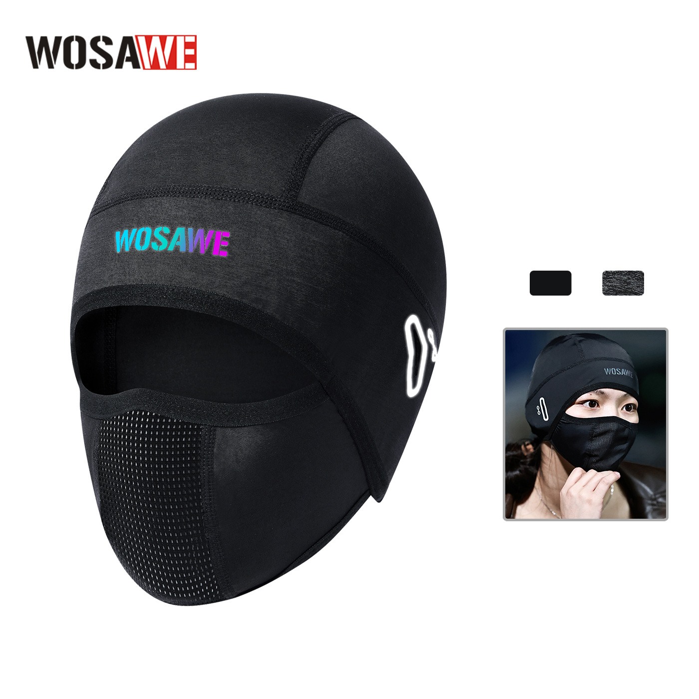 WOSAWE Unisex Full Face Mask,  - مراجعة Running Gear Quick Dry وسعره