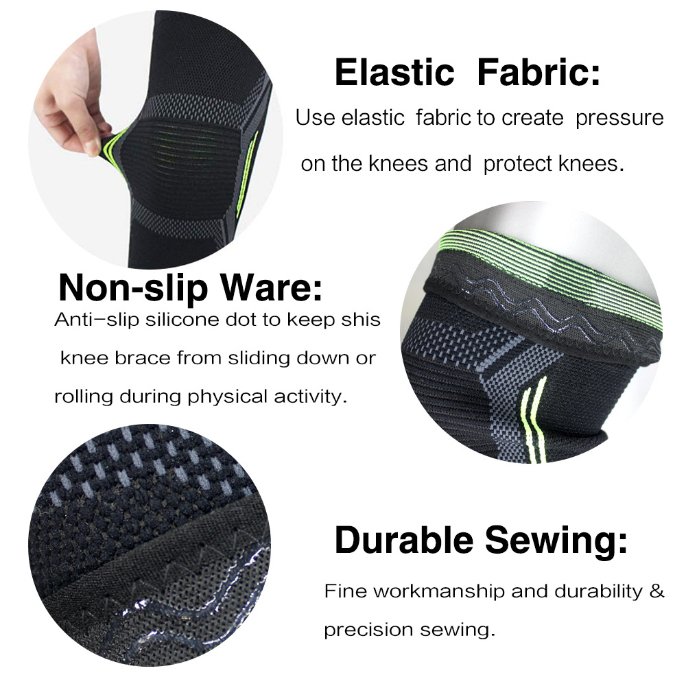 Single Knee Pad Knitted Nylon  - مراجعة Running Gear In The Cold وسعره