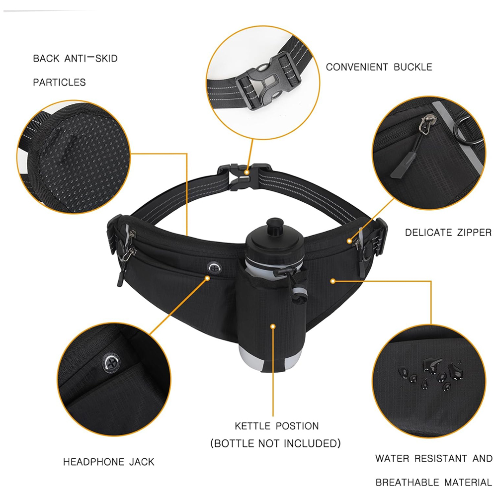1PCS Fanny Pack with Water Bot - مراجعة Running Gear Dog وسعره