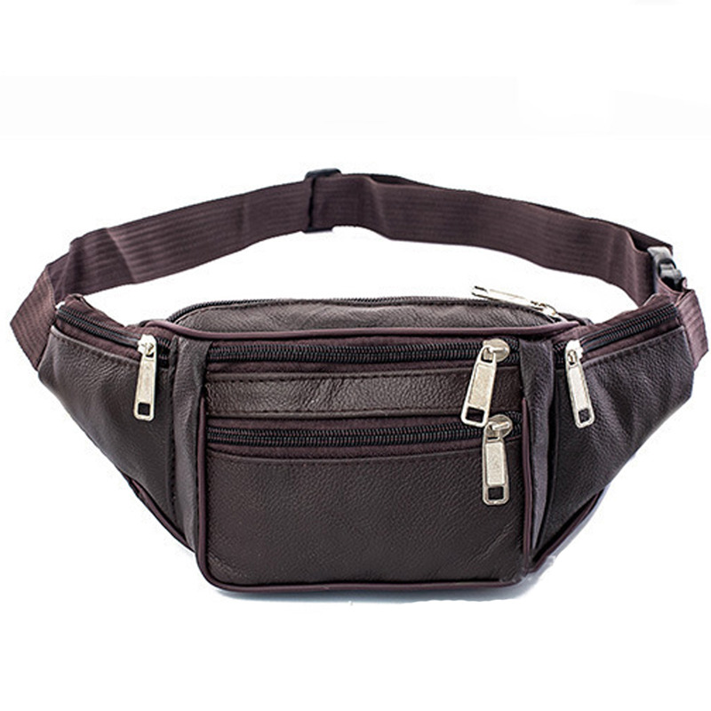 Leather Men Waist Chest Bag Th - مراجعة Running Zwift وسعره
